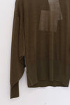 SWAYING 25 Spring/Summer Silk Wool Pullover SW-SW25SS1T18C2-LV Green SW-SW25SS1T18C1